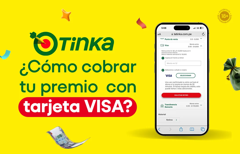 Portada del blog que pregunta cómo cobrar un premio con tarjeta Visa, con un teléfono que muestra un formulario y el logotipo de la tarjeta
