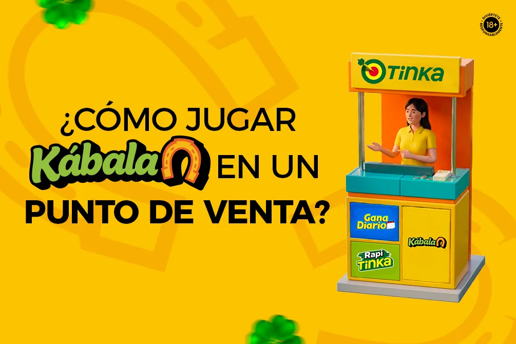 Portada del blog sobre jugar Kábala en un punto de venta, con una caseta atendida por una vendedora uniformada